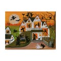 Trademark Fine Art Cheryl Bartley 'Halloween Witch House Of Spells' Canvas Art, 14x19 ALI41048-C1419GG